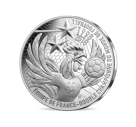 Monnaie de 10€ Argent La France Championne du Monde - Qualité BE Millésime 2018