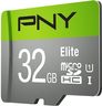 Carte mémoire Micro Secure Digital (micro SD) PNY Elite 32Go Class 10 avec adaptateur