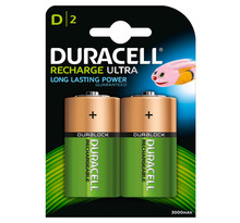 Duracell recharge ultra d 3000 mah (par 2)