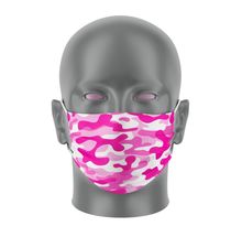 Masque Bandeau - Camouflage Rose- Taille L - Masque tissu lavable 50 fois