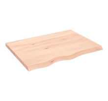 vidaXL Dessus de table 80x60x4 cm bois de chêne massif non traité