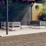 vidaXL Salon de jardin 7 Pièces avec coussins anthracite bois de pin