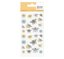 28 stickers puffies Abeilles