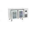 Table réfrigérée positive gn 1/1 - 2 à 4 portes vitrées - afi collin lucy - r2902vitrée 1314x700x850mm