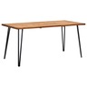 vidaXL Table de jardin avec pieds épingle 160x80x75 cm Acacia solide