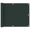 Vidaxl écran de balcon vert foncé 75x500 cm tissu oxford