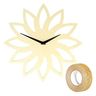 Horloge en bois soleil Ø 30 cm + masking tape doré à paillettes 5 m