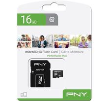 PNY Carte mémoire MicroSD 16Go Performance Plus C10