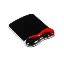 Tapis de souris ergonomique - repose poignet - kensington - duo gel noir/rouge