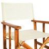 Vidaxl chaises de metteur en scène 2 pièces bois massif d'acacia