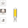 Pack de 2 ampoules retroled caspule  culot g9  3 7w cons. (40w eq.)  450 lumens  lumière blanc neutre