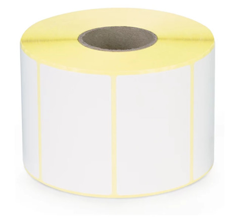 Étiquette papier blanc mat pour imprimante jet d'encre couleur 70 x 45 mm diamètre 40 mm (lot de 700)