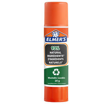 Elmer's stic bâton de colle pure, 93 % d'ingrédients naturels, idéal pour les écoles et le bricolage, 20g x 1