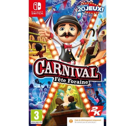 Carnival Games Jeu Nintendo Switch - Code in a box