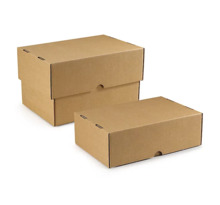 Caisse carton télescopique brune simple cannelure raja 30 5x21 5x10 5/18 cm (lot de 25)