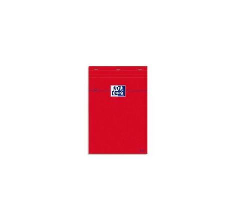 Bloc-notes A5 80 feuilles Quadrillé 80g Rouge OXFORD