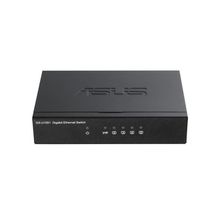 ASUS GX-U1051 Géré Gigabit Ethernet [10/100/1000] Noir (GX-U1051 SWITCH - 5x Gigabit RJ-45, MAC 4K, VIP port, Plug and Play) - 90IG