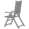 Vidaxl chaises inclinables de jardin avec coussins 8 pièces gris acacia