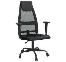 vidaXL Chaise de bureau réglable en hauteur noir