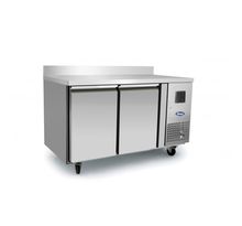 Table réfrigérée négative avec dosseret - 2 portes gn1/1 - atosa - r290acier inoxydable2 portes1360pleine