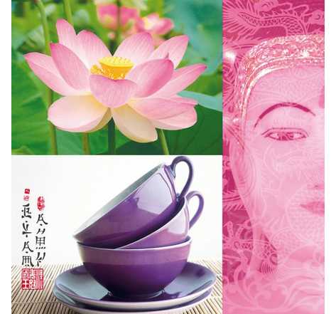 Serviette Lotus tea 20 pièces - Graine créative