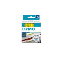 Dymo labelmanager cassette ruban d1 19mm x 7m noir/jaune (compatible avec les labelmanager et les labelwriter duo)