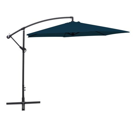 Vidaxl parasol en porte-à-faux 3 m bleu