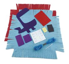 Kit Coussin en feutrine à coudre Bleu 32,5 x 26 x 5 cm