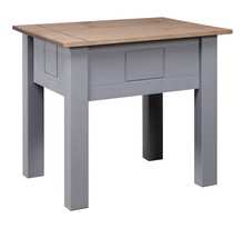 Vidaxl table de chevet gris 50 5x50 5x52 5 cm pin gamme panama