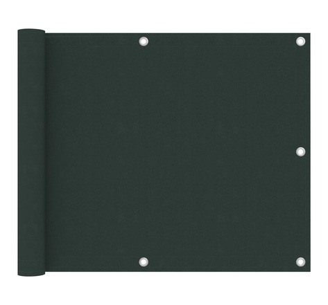 Vidaxl écran de balcon vert foncé 75x600 cm tissu oxford
