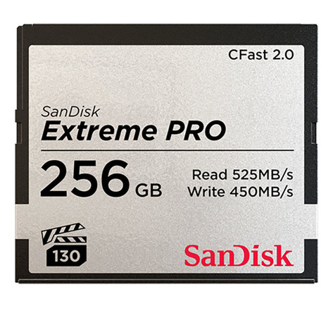 Sandisk sandisk carte mémoire extreme pro compactflash cfast 2.0 256 go