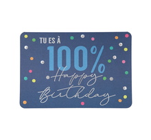 Carte de voeux - anniversaire - tu es a 100  happy birthday
