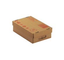 (Colis  50 COUVERCLES) Caisse carton palettisable C40 avec couvercle 300 x 200 x 40 mm