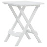 vidaXL Table pliable de jardin 45 5x38 5x50 cm Blanc