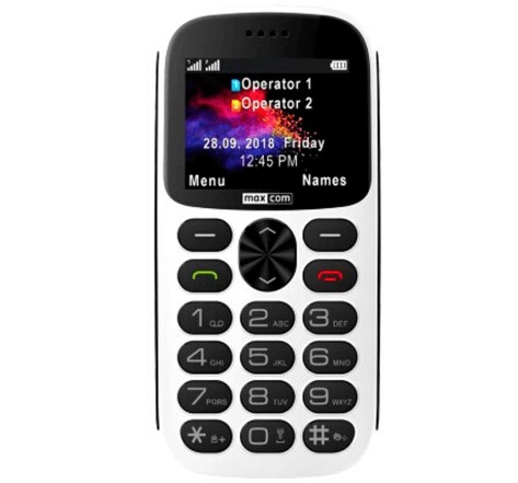 Téléphone portable senior maxcom mm471 - blanc