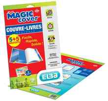 Paquet de 5 Couvre-livres 'Magic Cover' ELBA