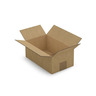 Caisse carton plate brune simple cannelure RAJA 25x15x10 cm (colis de 25)