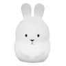Veilleuse bébé lapin sans fil touch led bunny blanc silicone h19cm