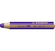 Crayon WOODY 3 en 1 Extra large violet foncé STABILO