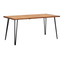 vidaXL Table de jardin avec pieds épingle 160x80x75 cm Acacia solide