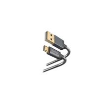 Câble de charge/données Metall", micro-USB, 1,5 m - Anthracite"