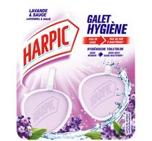 Bloc WC Galet Hygiène Lavande - 2 Blocs HARPIC