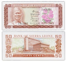 Billet de Collection 50 Cents 1984 Sierra Leone - Neuf - P4e