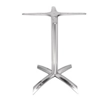 Pied de table à plateau carré de 600 mm basculant aluminium - bolero - aluminium618