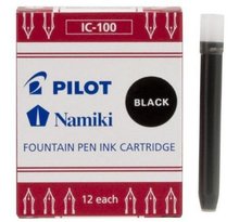 Etui de 12 Cartouches d'encre Namiki pour Stylo Capless Noir PILOT