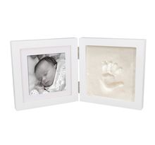 2 cadres photo et empreintes bébé