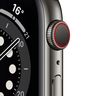 Apple Watch Series 6 GPS + Cellular, 44mm Boîtier en Acier Inoxidable Graphite avec Bracelet Milanais Graphite
