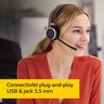 Jabra Evolve 40 UC Mono Casque audio - Casque Unified Communications pour VoIP Softphone avec annulation passive du bruit - Câbl