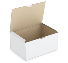 Boîte carton blanche d'expédition RAJAPOST 31x22x15 cm (colis de 50)