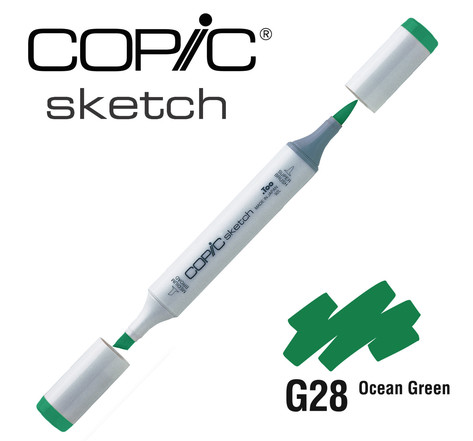 Marqueur à l'alcool copic sketch g28 ocean green